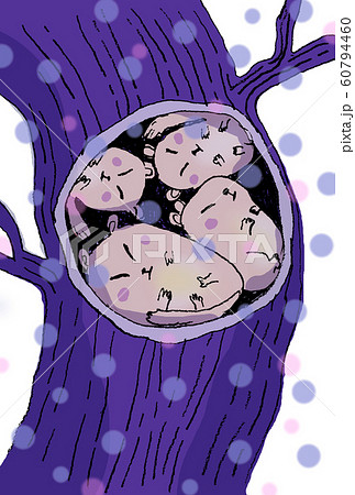 やまねの冬眠 手描き やまねの冬眠 手描き 60794460