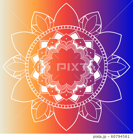 Mandala patterns on rainbow background Mandala patterns on rainbow background 60794561