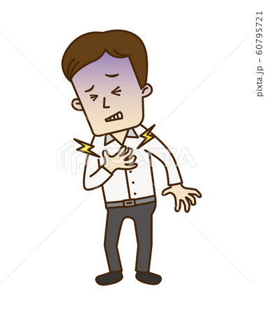 胸痛の若者 胸痛の若者 60795721