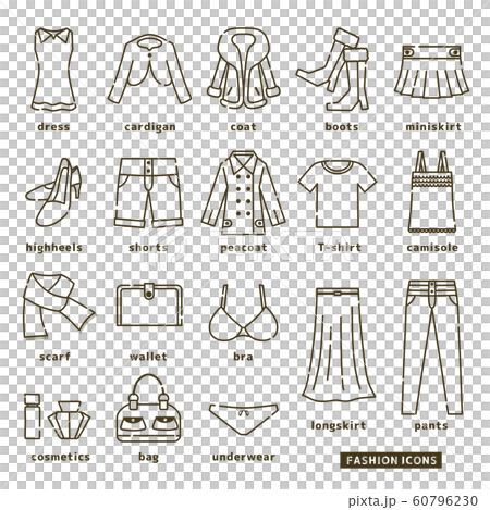 ファッション　アイコン　セット 60796230