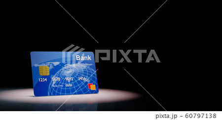 Credit or Debit Card Spotlighted on Black 60797138