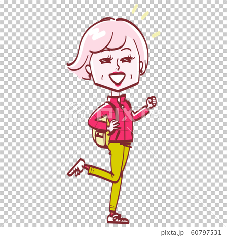 Cheerful granny outdoor Cheerful granny outdoor 60797531