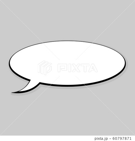 Speech bubble in comic book style. Blank message Speech bubble in comic book style. Blank message 60797871