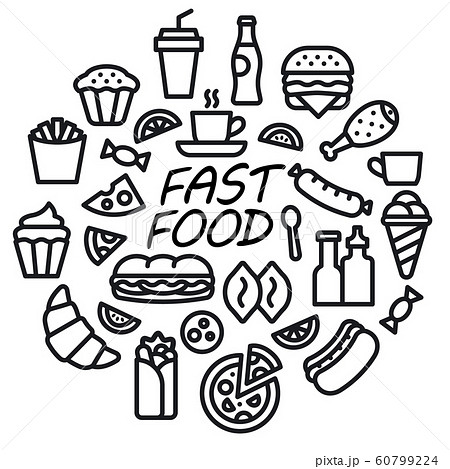 fast food icon fast food icon 60799224