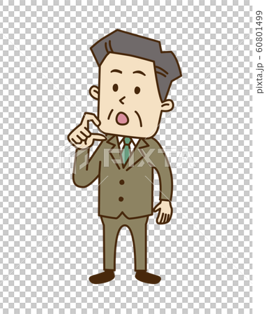 唖然とする中年男性 60801499