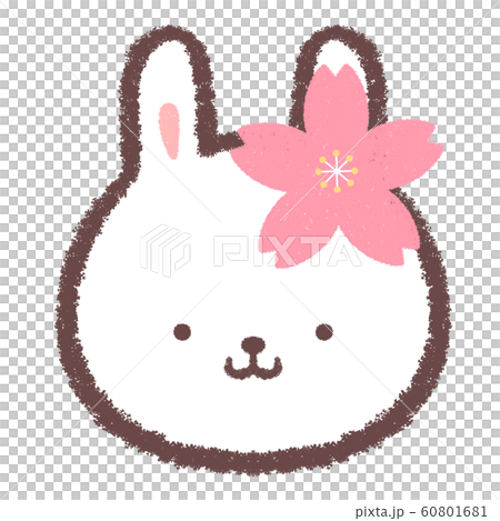 アイコン桜ウサギのイラスト素材 [60801681] - PIXTA