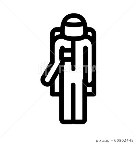 Astronaut Cosmic Suit Icon Outline Illustration Astronaut Cosmic Suit Icon Outline Illustration 60802445