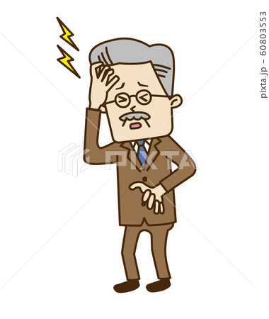 頭痛がするシニア 60803553