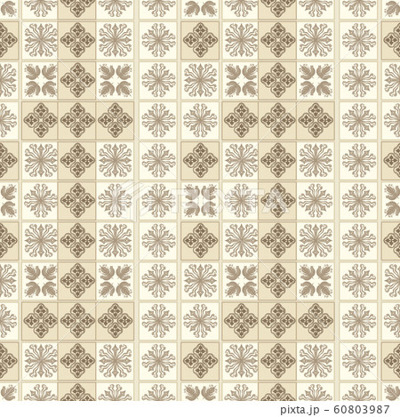 Vector ceramic tile pattern, abstract mosaic, seamless ornament Vector ceramic tile pattern, abstract mosaic, seamless ornament 60803987