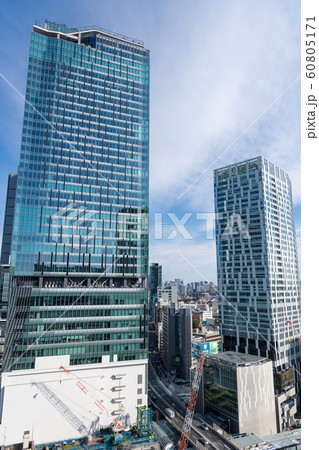 都市風景 渋谷スカイと渋谷ストリーム 東京都渋谷区 都市風景 渋谷スカイと渋谷ストリーム 東京都渋谷区 60805171