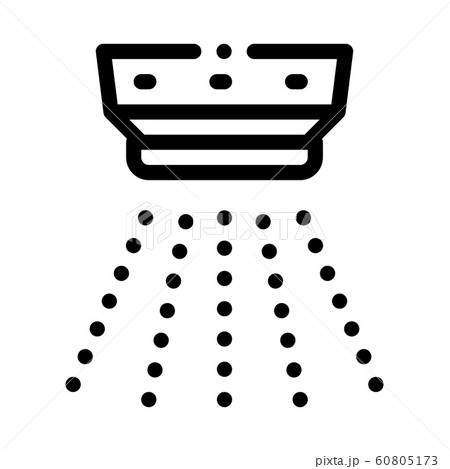 Smoke Alarm Detector Icon Outline Illustration 60805173
