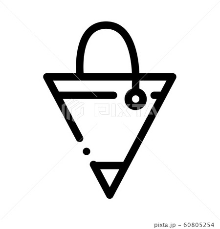 Fire Triangle Bucket Icon Outline Illustration Fire Triangle Bucket Icon Outline Illustration 60805254
