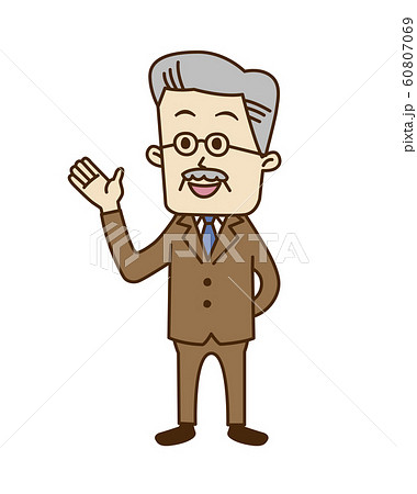 説明するシニア 60807069