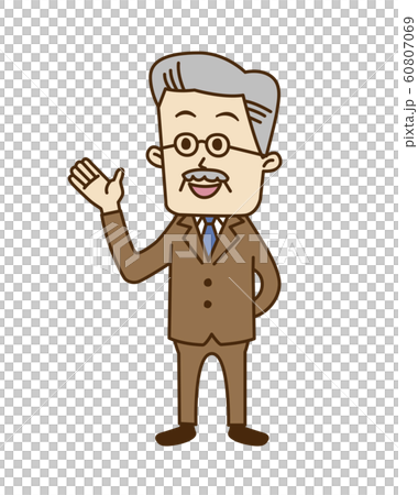 説明するシニア 60807069