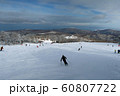 札幌国際スキー場のウッディーコース上部 60807722