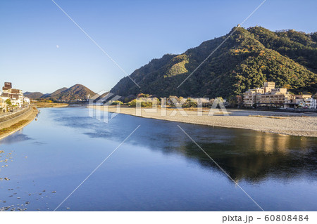 岐阜県　金華山　長良川風景　長良橋より 60808484