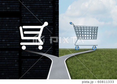 Online And Offline Shopping 60811333