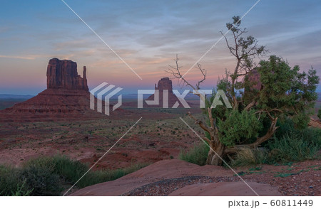 Sunset in the Monument Valley 60811449