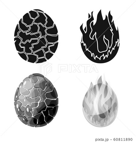 Vector design of animal and prehistoric icon. Collection of animal and cute stock vector illustration. Vector design of animal and prehistoric icon. Collection of animal and cute stock vector illustration. 60811890