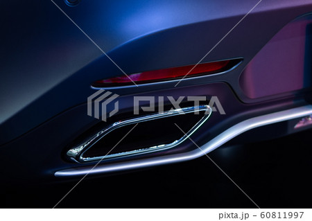 Detail of sport car muffler,Exhaust Tailpipe Detail of sport car muffler,Exhaust Tailpipe 60811997