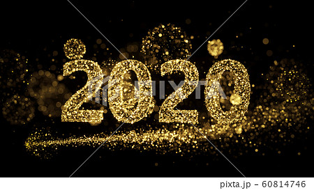 Happy New Year 2020 - Golden Sparkles 60814746