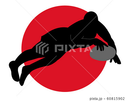 ラグビーのシルエット ラグビーのシルエット 60815902