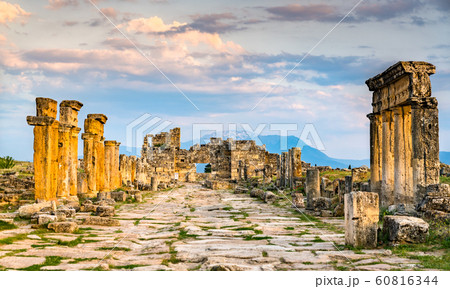 North Byzantine Gate at Hierapolis in Pamukkale, Turkey 60816344