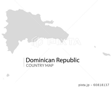 Dominican republic map vector country carribean island Dominican republic map vector country carribean island 60818137