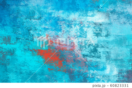 Abstract brush painting. Brushstrokes , spots of paint. Background in red and blue tones. Painted rouge texture. Artistic canvas.  Modern art. 60823331