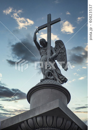 Alexander Column in the center of Palace Square 60823537