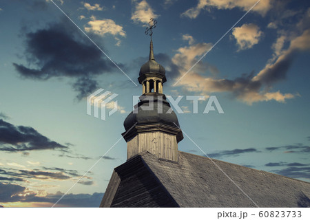 Russian old village in autumn. 60823733