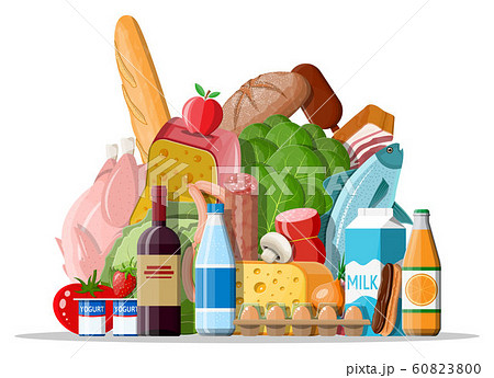 Fresh organic food and drinks. 60823800