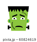 Halloween Frankenstein Vector illustration. Sad 60824619