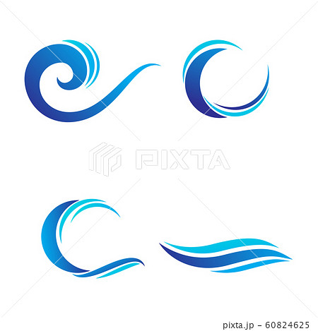 Water Wave symbol and icon illustration 60824625