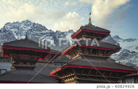 ancient Nepali city of Himalayas. ancient Nepali city of Himalayas. 60824926