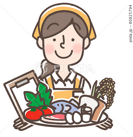 管理栄養士　エプロン 60825794