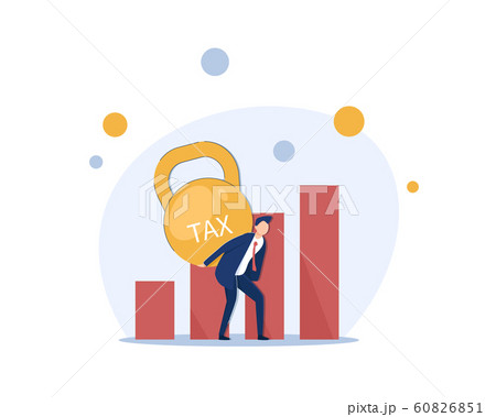 Businessmen carrying tax,Financial debtor concept vector,flat design icon vector illustration Businessmen carrying tax,Financial debtor concept vector,flat design icon vector illustration 60826851