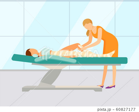 Wrapping Body Spa Procedure, Beauty Salon Vector 60827177