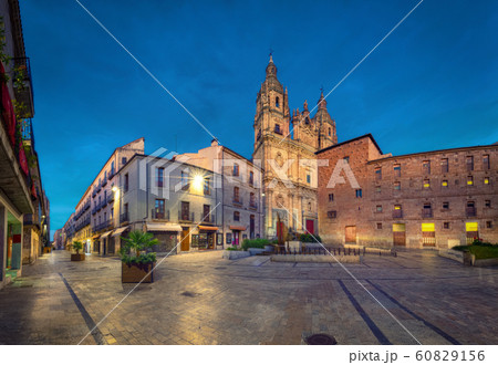 La Clerecia church at dusk in Salamanca, Spain 60829156