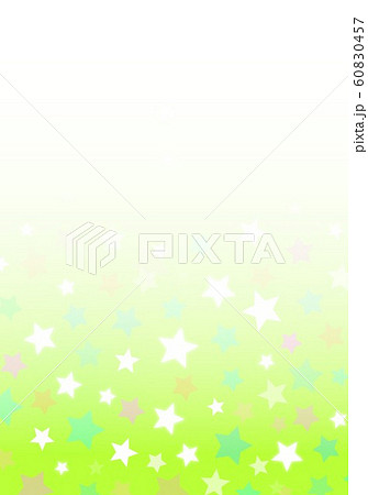 黄緑　星 黄緑色カラフル星縦のイラスト素材 [60830457] - PIXTA