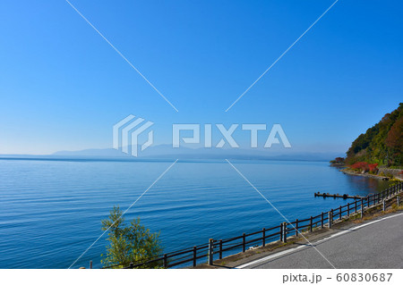 菅浦の湖岸 集落景観 菅浦の湖岸 集落景観 60830687
