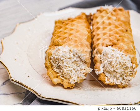 Fresh homemade pastries. Close up, side view Fresh homemade pastries. Close up, side view 60831166