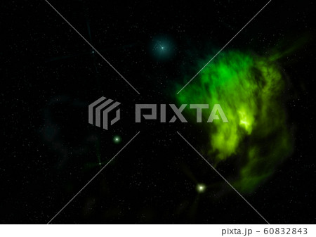 Star field in space and a nebulae. 3D rendering Star field in space and a nebulae. 3D rendering 60832843