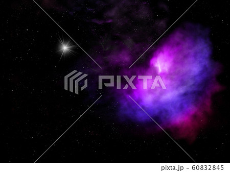 Being shone nebula. 3D rendering 60832845