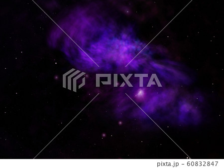 Star field in space and a nebulae. 3D rendering Star field in space and a nebulae. 3D rendering 60832847