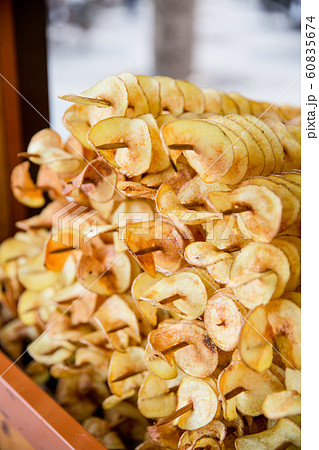 Fried potato chips street food Fried potato chips street food 60835674