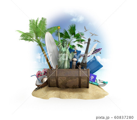 Concept of travel and tourism attractions and Concept of travel and tourism attractions and 60837280