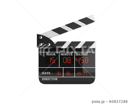 movie clapper board high quality 3d render on movie clapper board high quality 3d render on 60837286