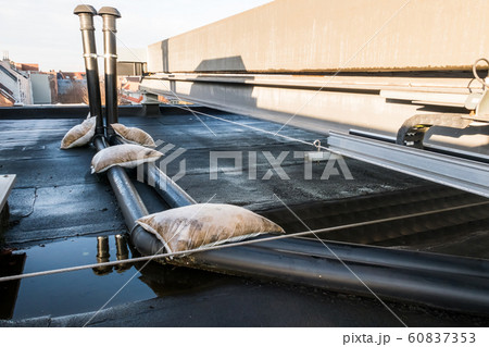 ventilation pipes on the roof 60837353