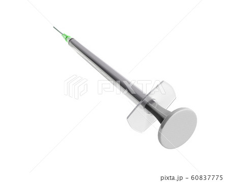 single use syringe 3d render isolated on white single use syringe 3d render isolated on white 60837775